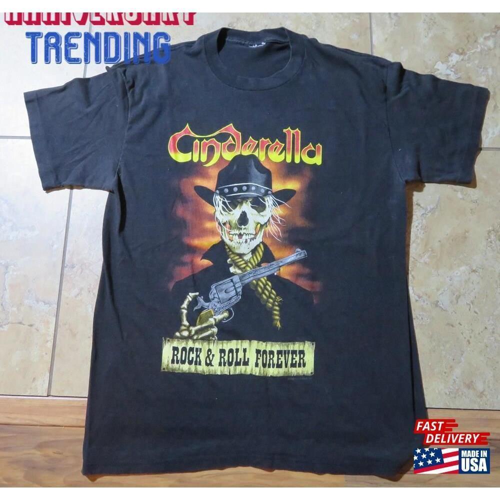 Cinderella Loves The South Rock Band Concert Tour Black Tshirt